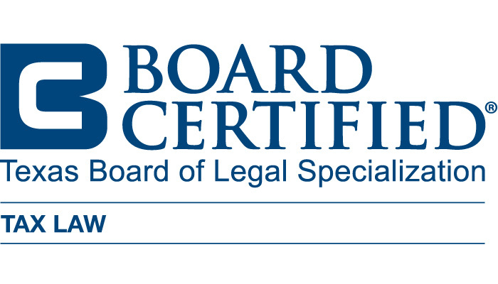 TX Board of Legal Specialization - Board Certified - Tax Law