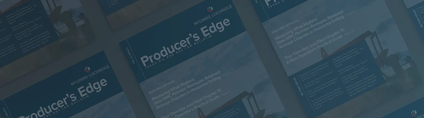 Oil & Gas Newsletter: Producer's Edge, Vol. 8, Issue 2